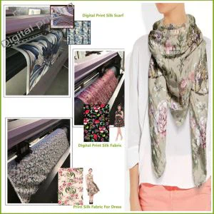 Digitaldruck-Seidenschal