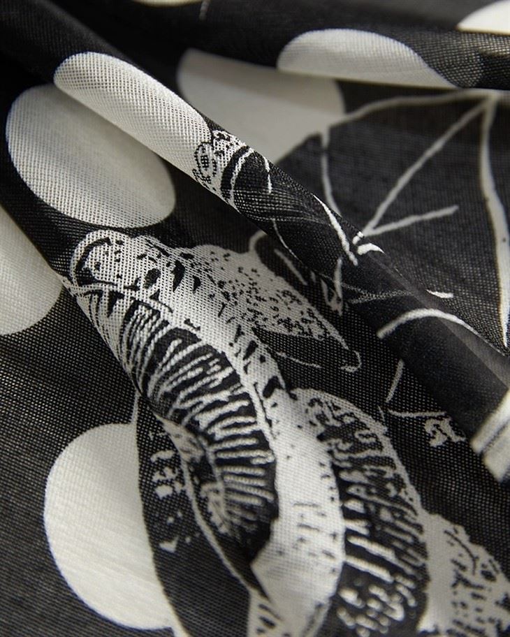 Custom Polka Dot Classic Black And White Design Silk Scarf