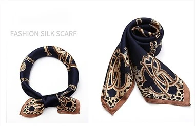 Custom Design Print Seidensatin-Schal für Modefrauen